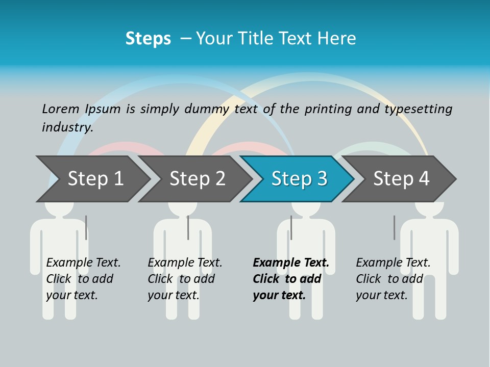 Exchange Circle Think PowerPoint Template