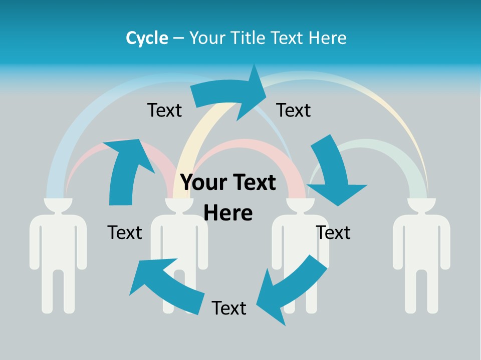 Exchange Circle Think PowerPoint Template