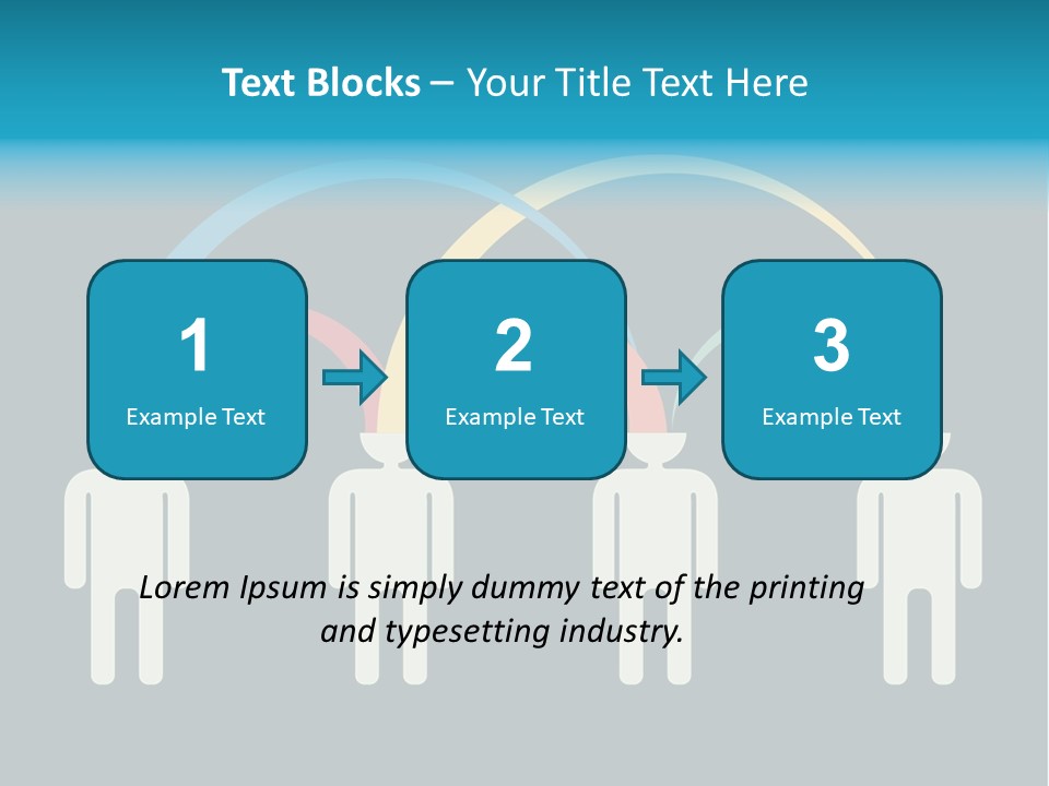 Exchange Circle Think PowerPoint Template