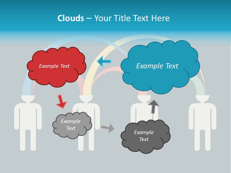 Exchange Circle Think PowerPoint Template