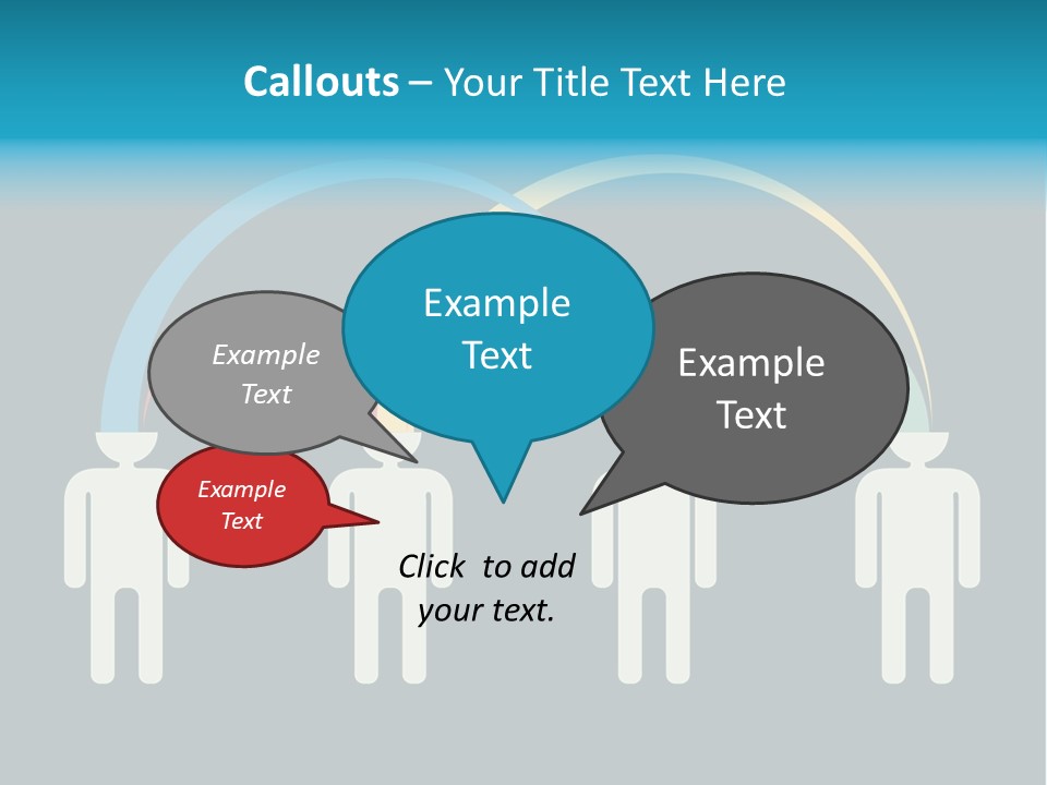 Exchange Circle Think PowerPoint Template
