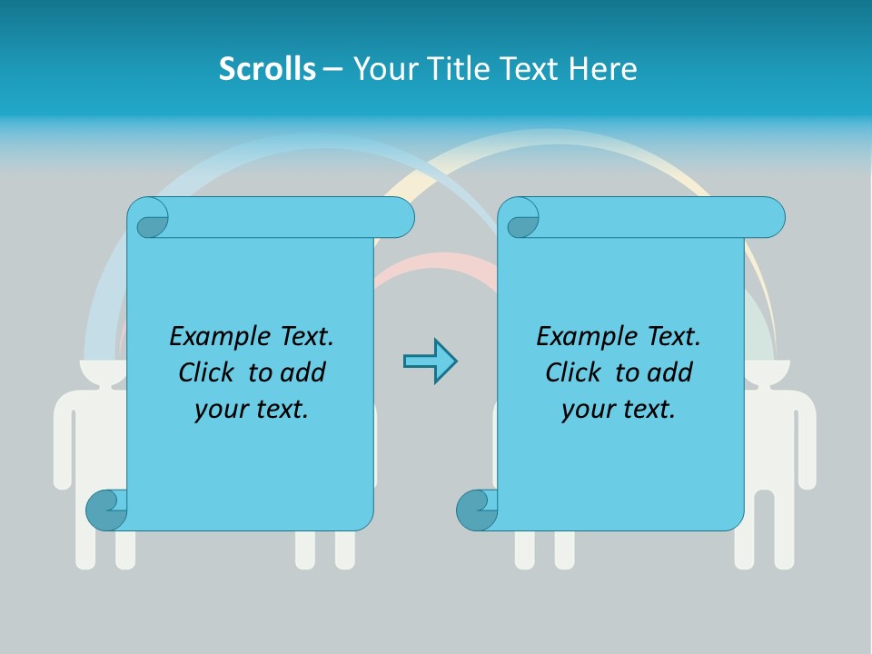 Exchange Circle Think PowerPoint Template