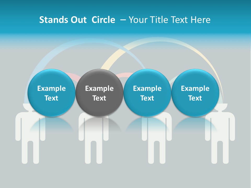 Exchange Circle Think PowerPoint Template