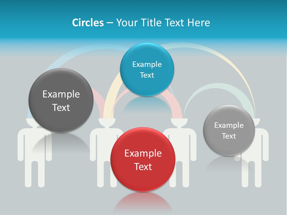 Exchange Circle Think PowerPoint Template