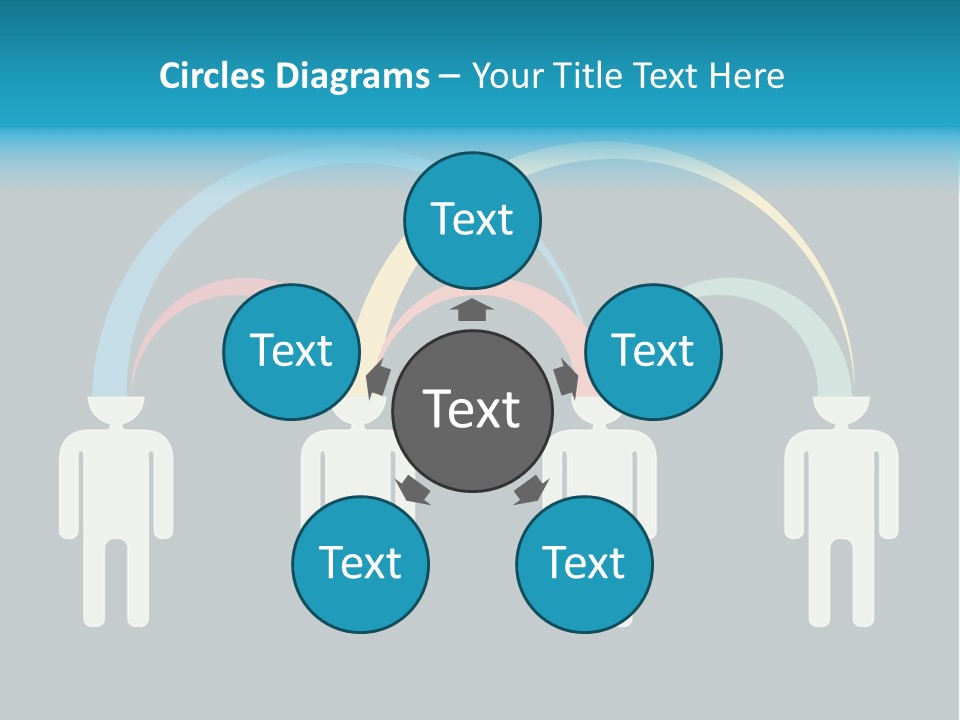 Exchange Circle Think PowerPoint Template