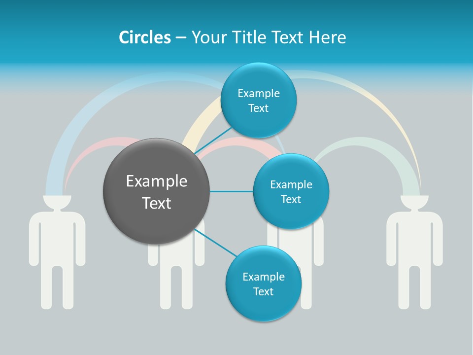Exchange Circle Think PowerPoint Template