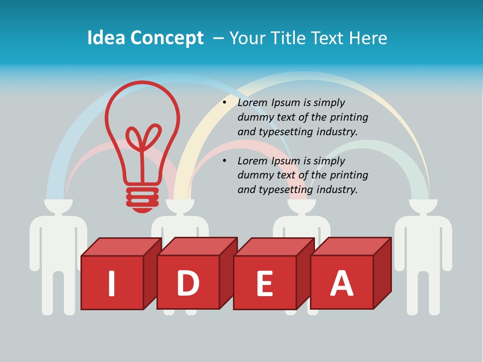 Exchange Circle Think PowerPoint Template