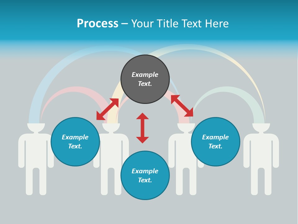 Exchange Circle Think PowerPoint Template