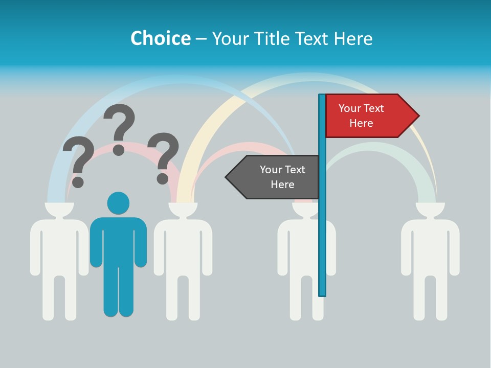 Exchange Circle Think PowerPoint Template