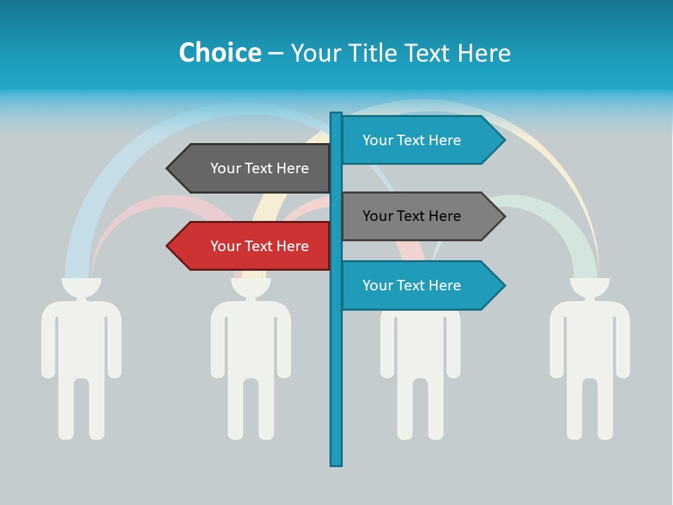 Exchange Circle Think PowerPoint Template