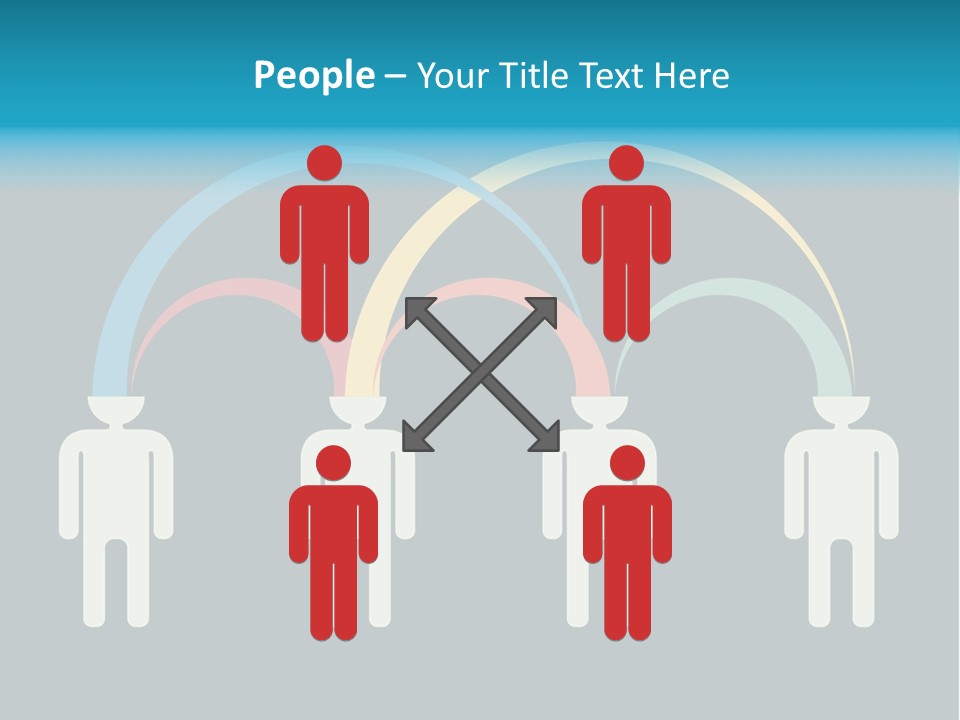 Exchange Circle Think PowerPoint Template