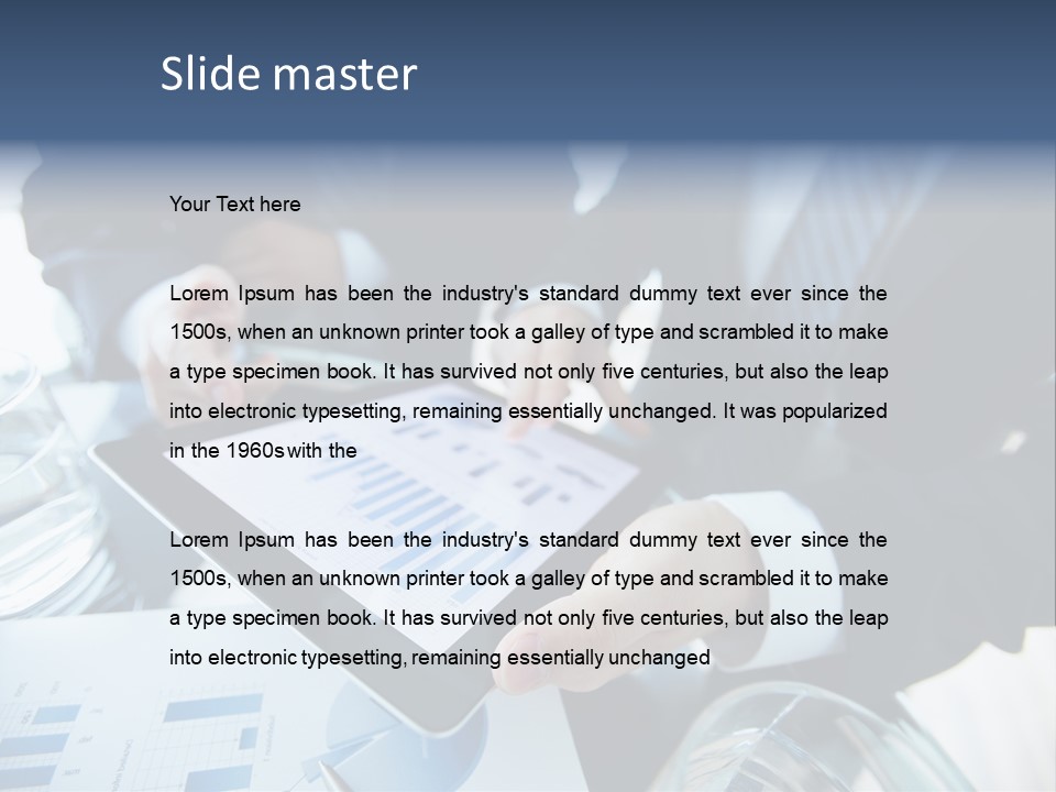 Modern Data Busy PowerPoint Template