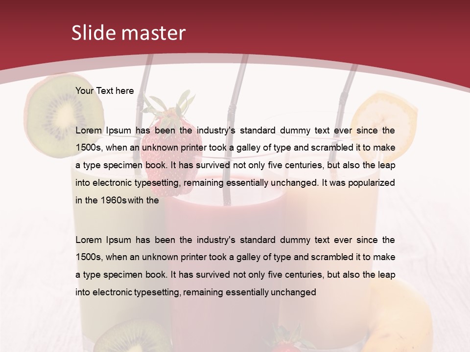 Dessert Mixed Glass PowerPoint Template