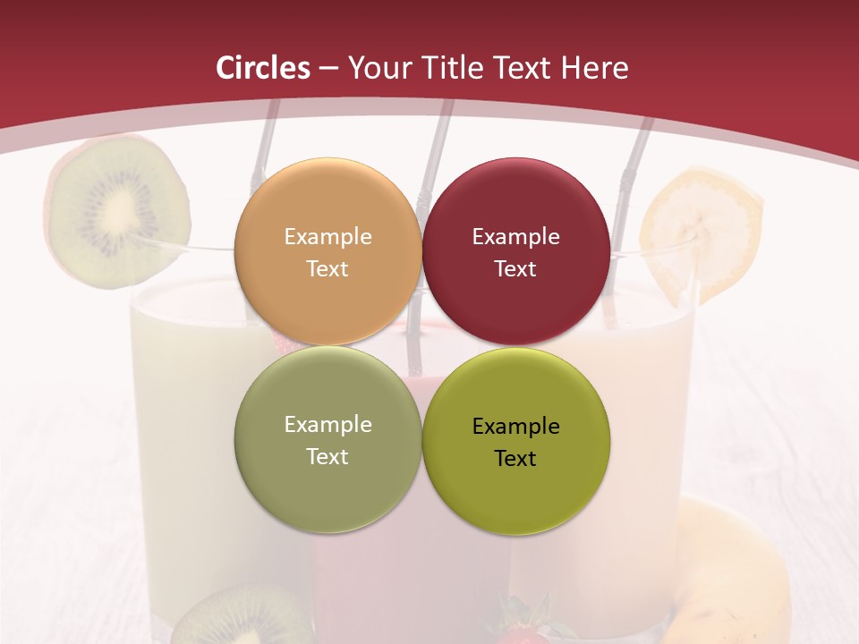 Dessert Mixed Glass PowerPoint Template