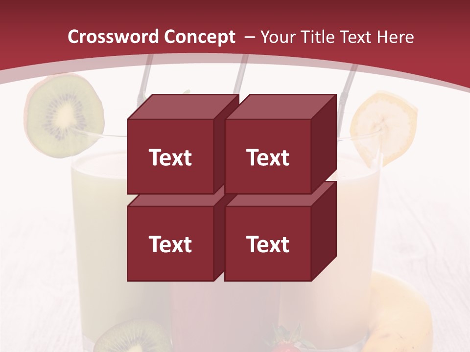 Dessert Mixed Glass PowerPoint Template