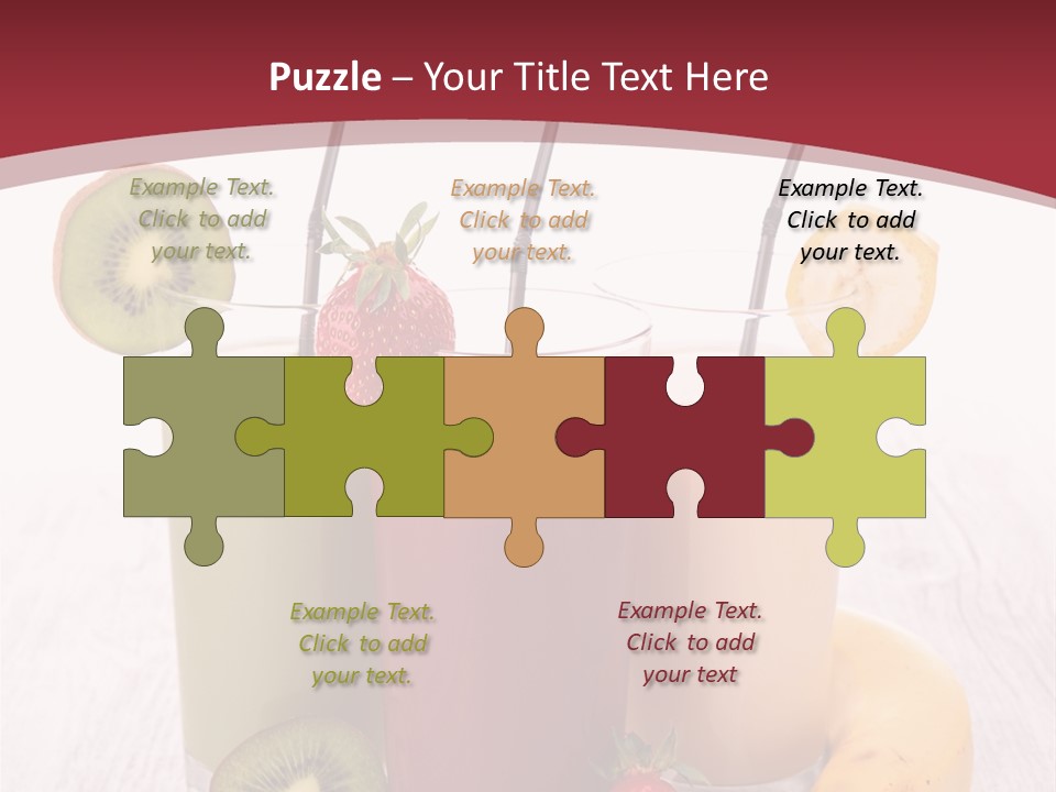 Dessert Mixed Glass PowerPoint Template