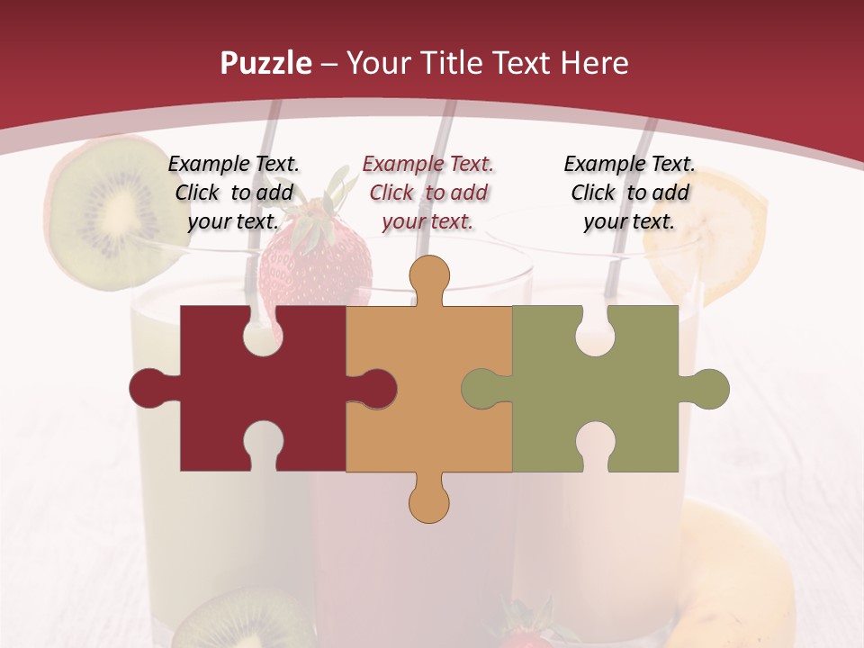 Dessert Mixed Glass PowerPoint Template