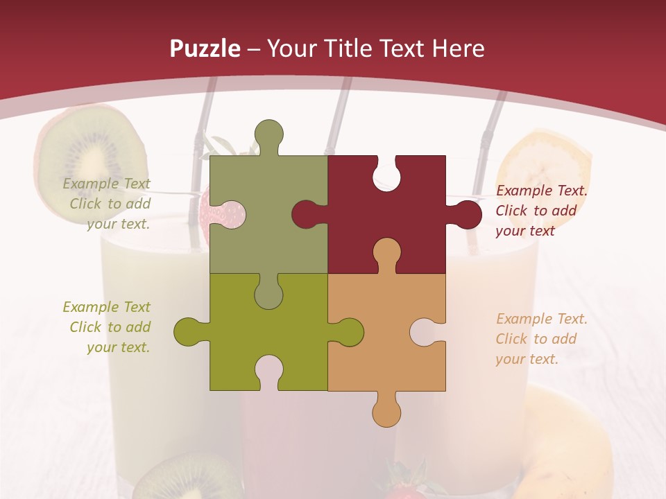 Dessert Mixed Glass PowerPoint Template