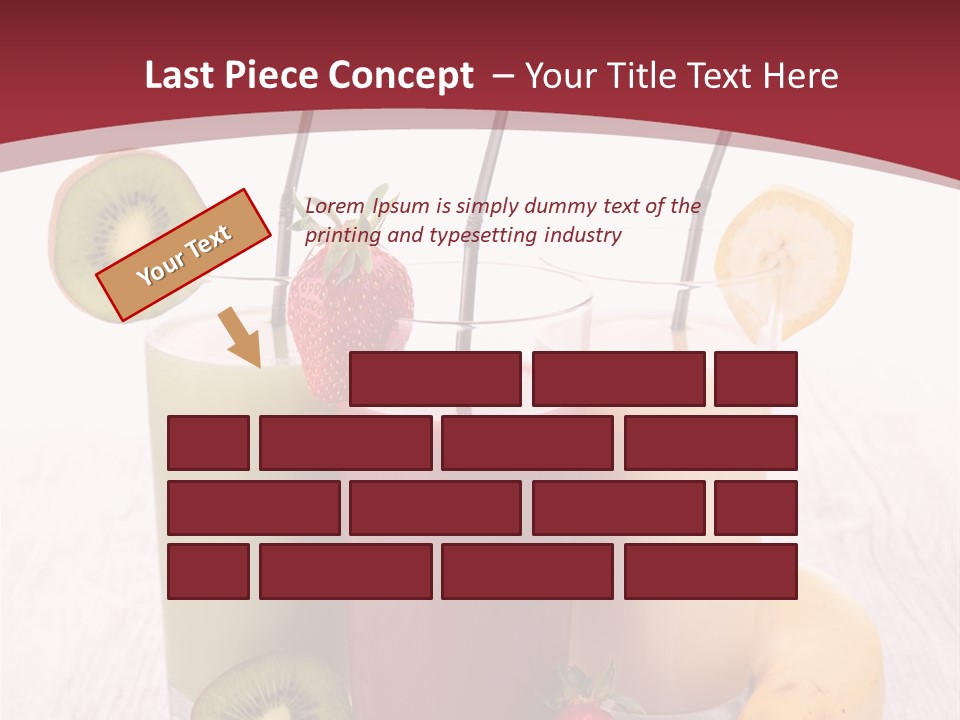 Dessert Mixed Glass PowerPoint Template