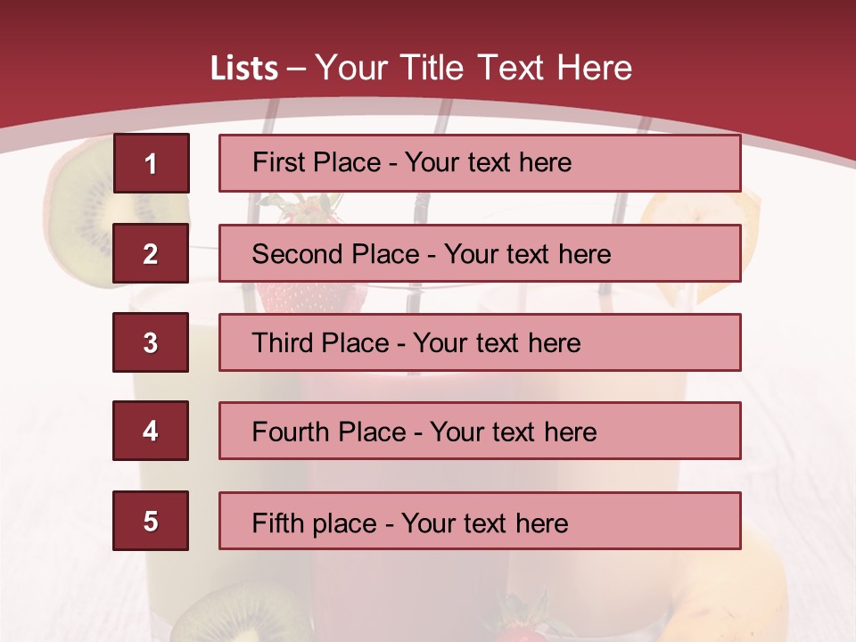 Dessert Mixed Glass PowerPoint Template