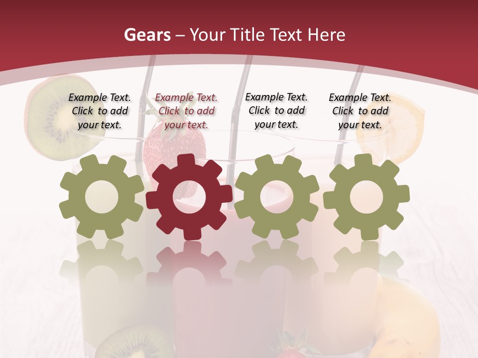 Dessert Mixed Glass PowerPoint Template