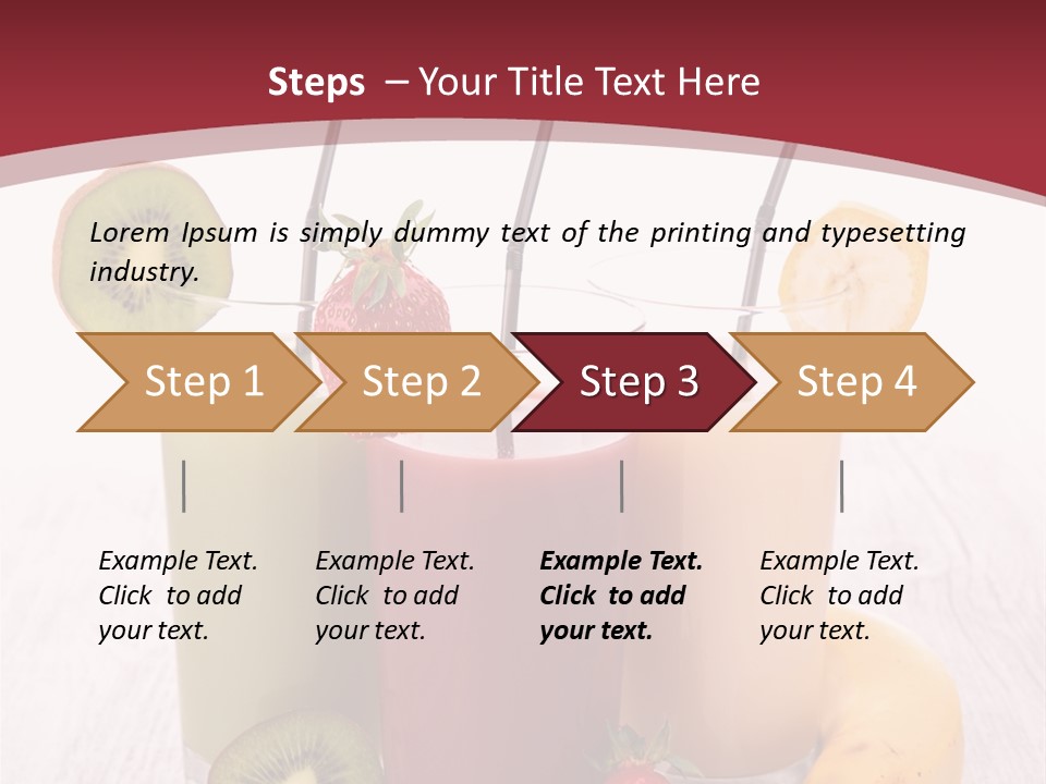 Dessert Mixed Glass PowerPoint Template