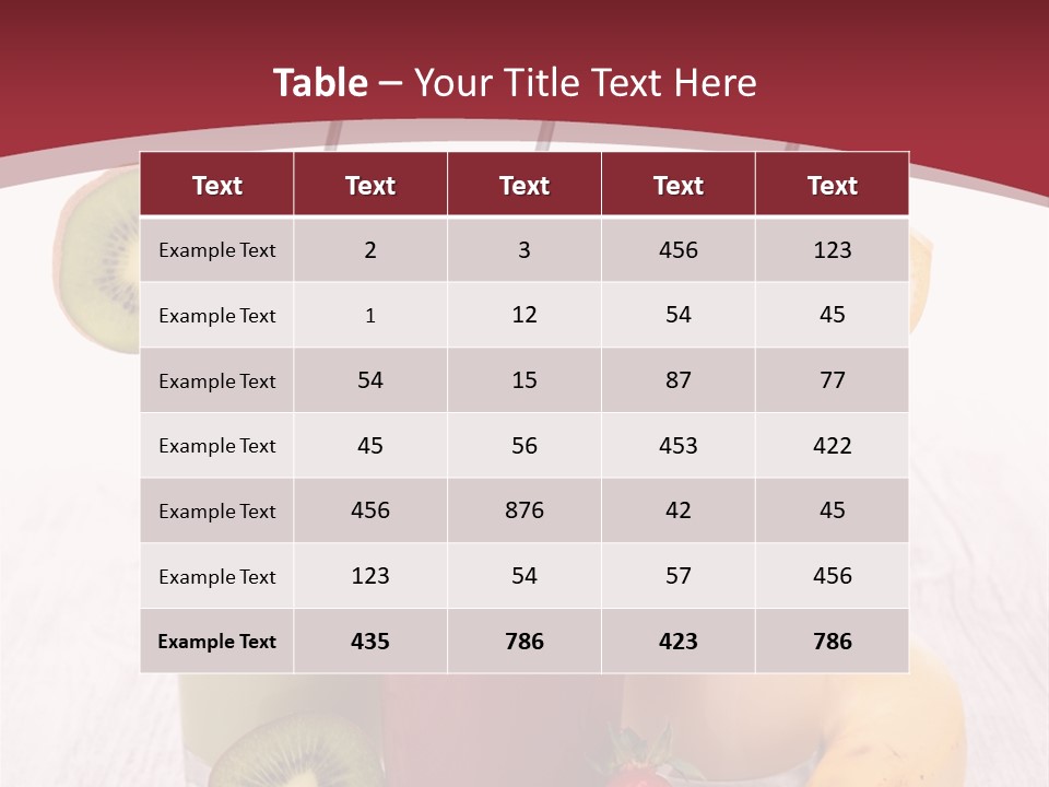 Dessert Mixed Glass PowerPoint Template