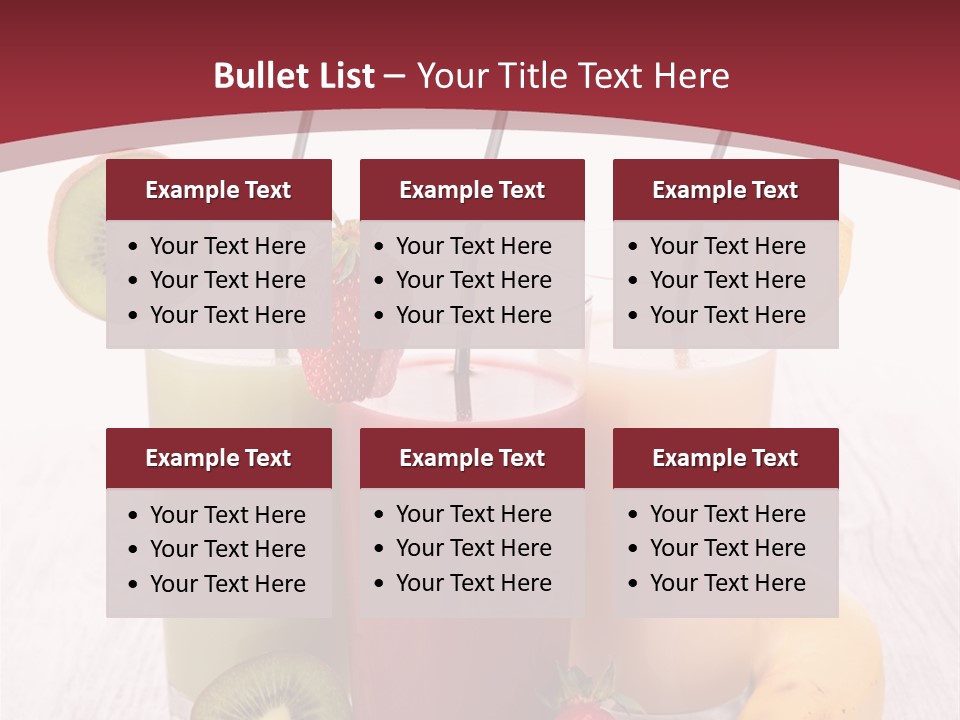 Dessert Mixed Glass PowerPoint Template