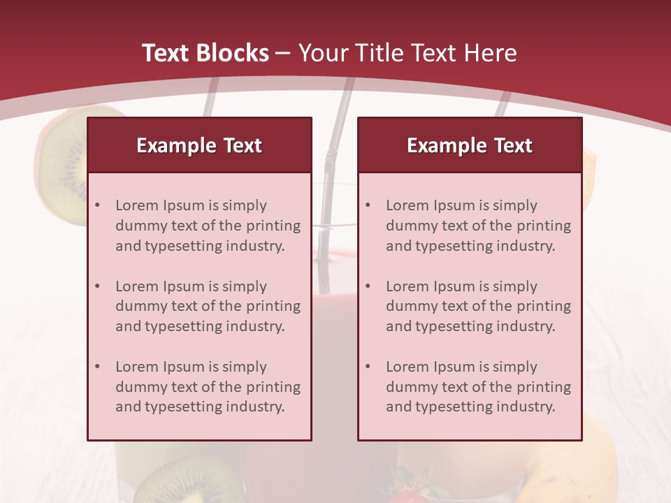 Dessert Mixed Glass PowerPoint Template