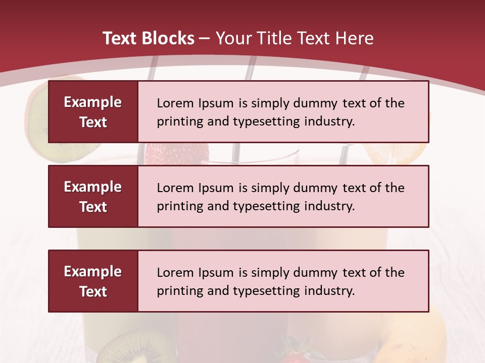 Dessert Mixed Glass PowerPoint Template