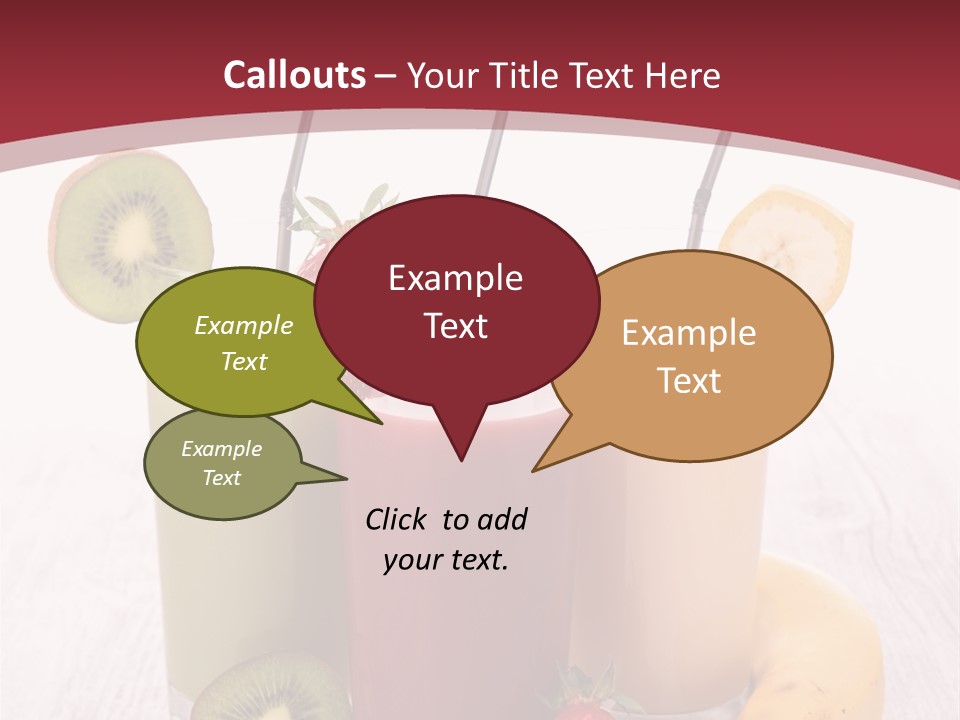 Dessert Mixed Glass PowerPoint Template