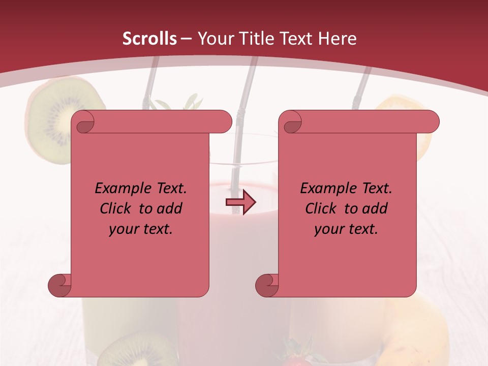 Dessert Mixed Glass PowerPoint Template