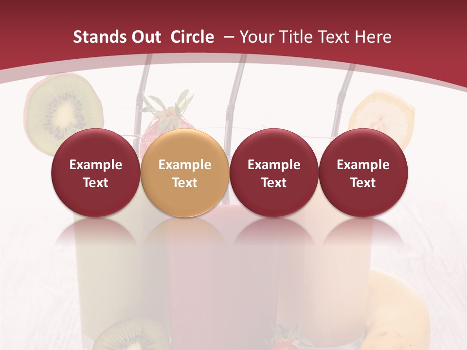 Dessert Mixed Glass PowerPoint Template
