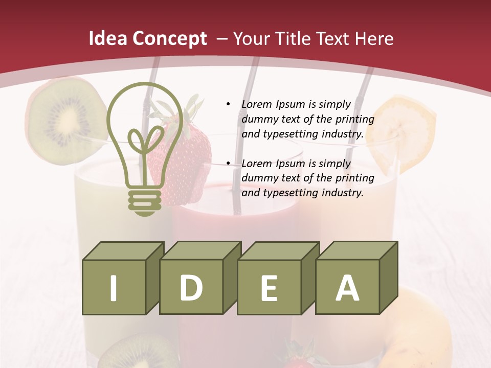 Dessert Mixed Glass PowerPoint Template