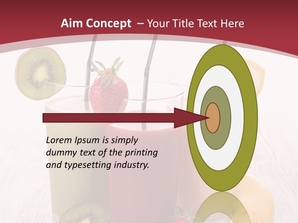 Dessert Mixed Glass PowerPoint Template