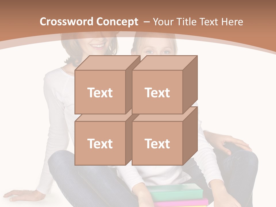 Sportive Head Jeans PowerPoint Template