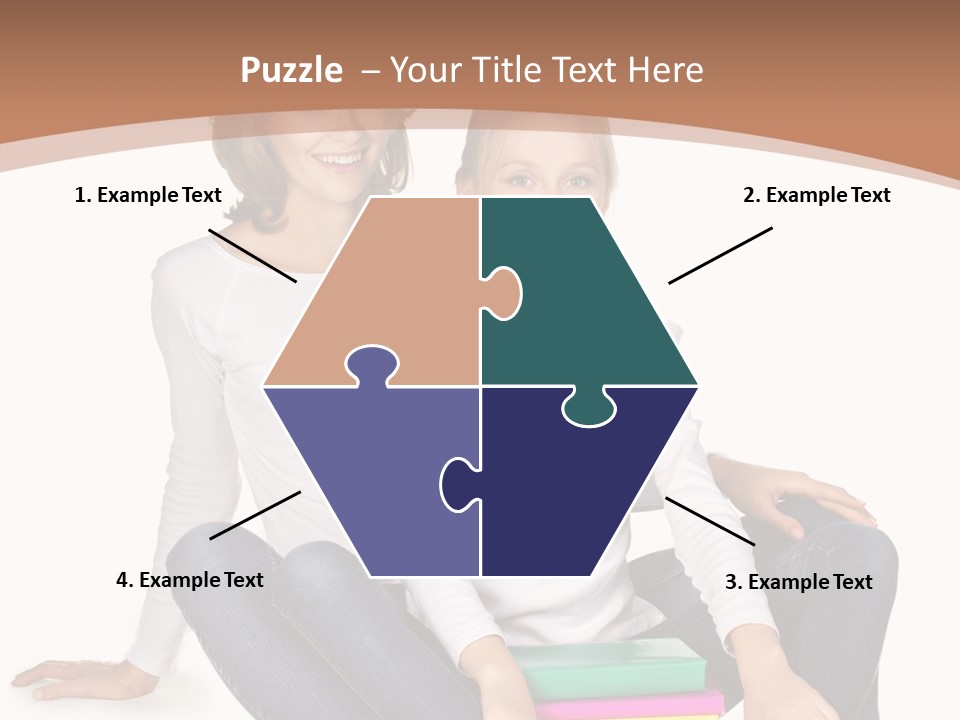 Sportive Head Jeans PowerPoint Template