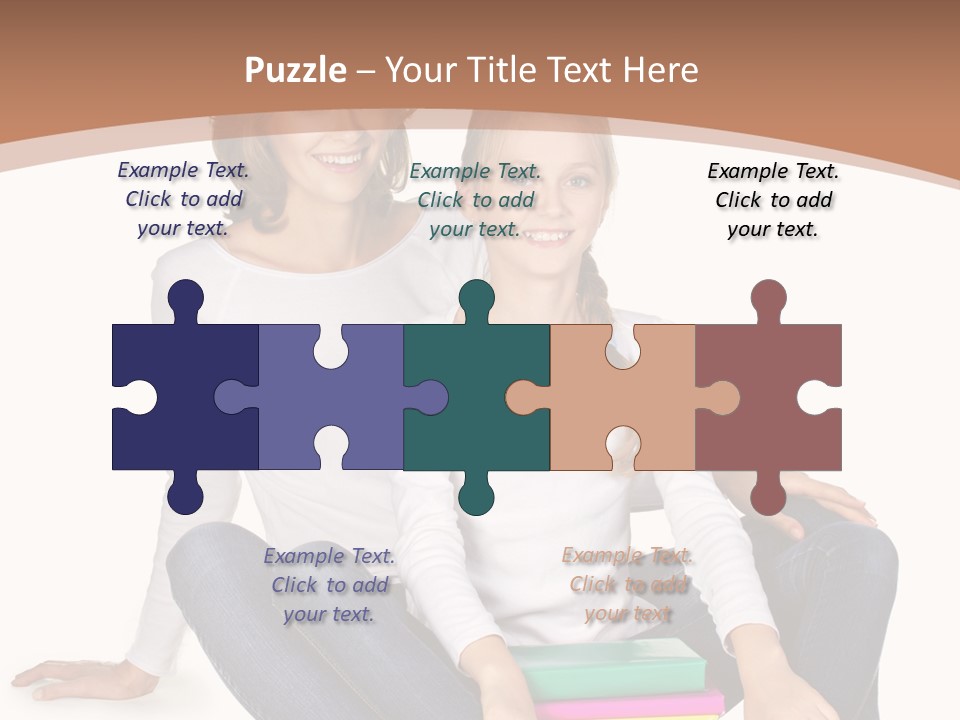 Sportive Head Jeans PowerPoint Template