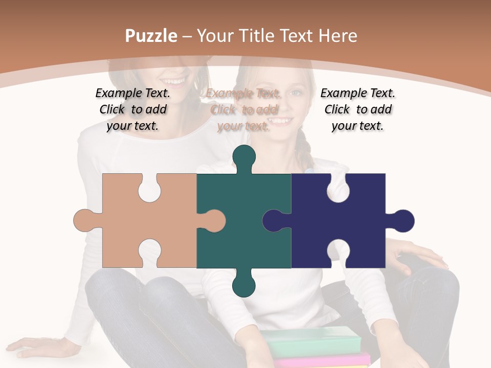 Sportive Head Jeans PowerPoint Template