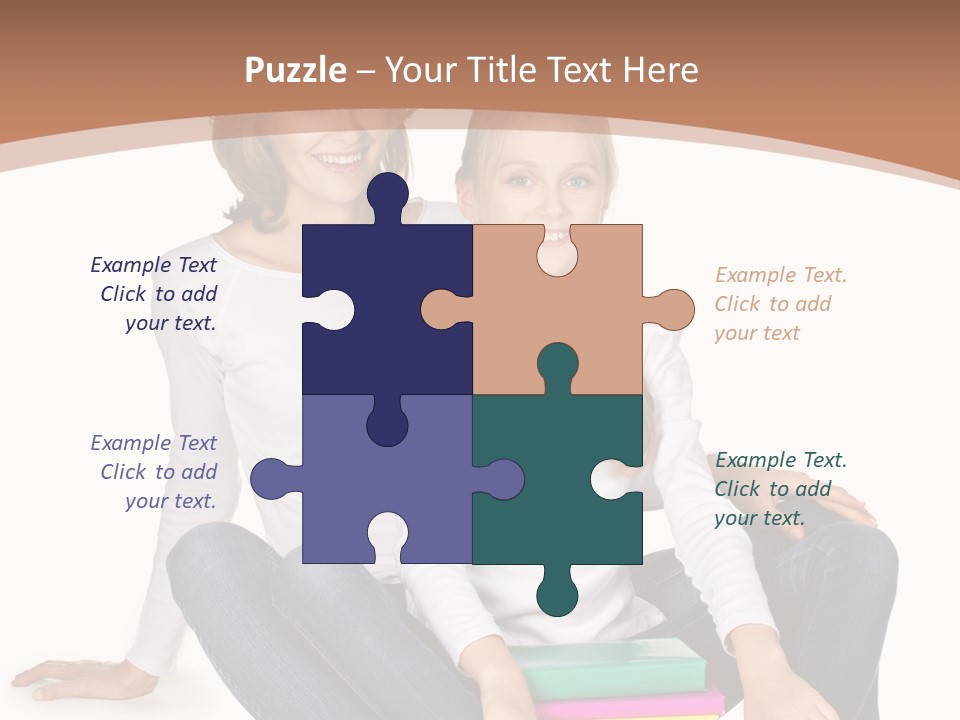 Sportive Head Jeans PowerPoint Template