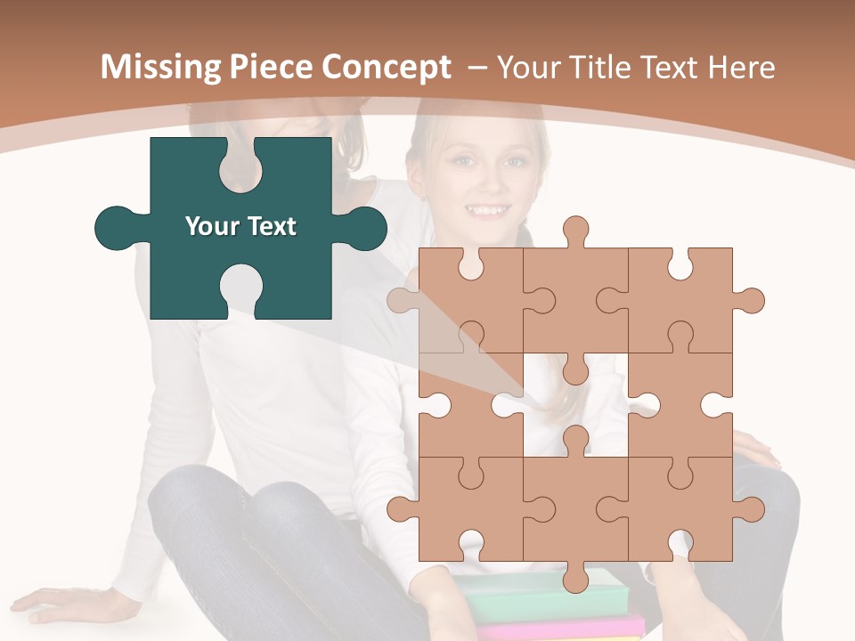 Sportive Head Jeans PowerPoint Template