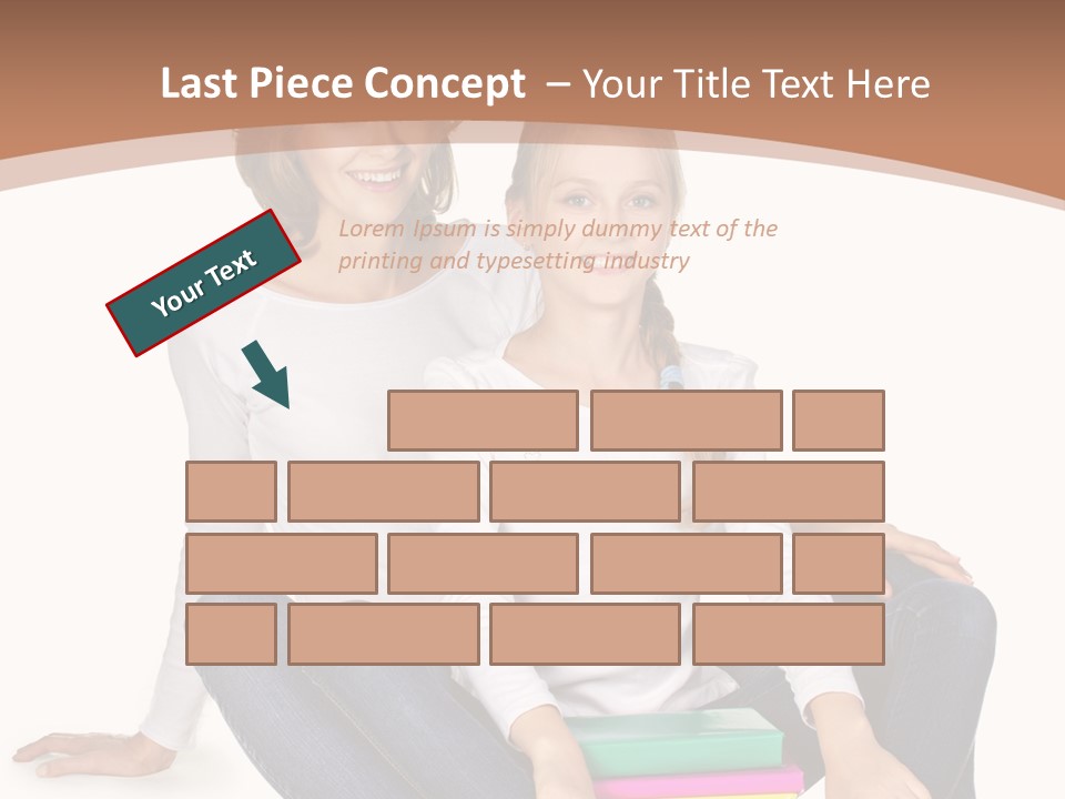 Sportive Head Jeans PowerPoint Template