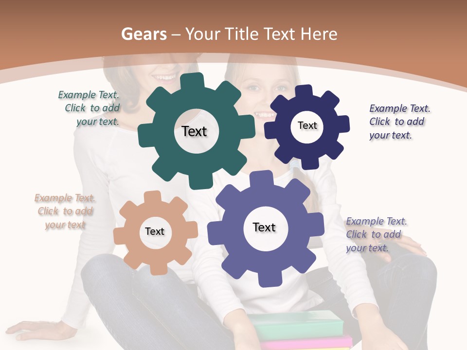 Sportive Head Jeans PowerPoint Template