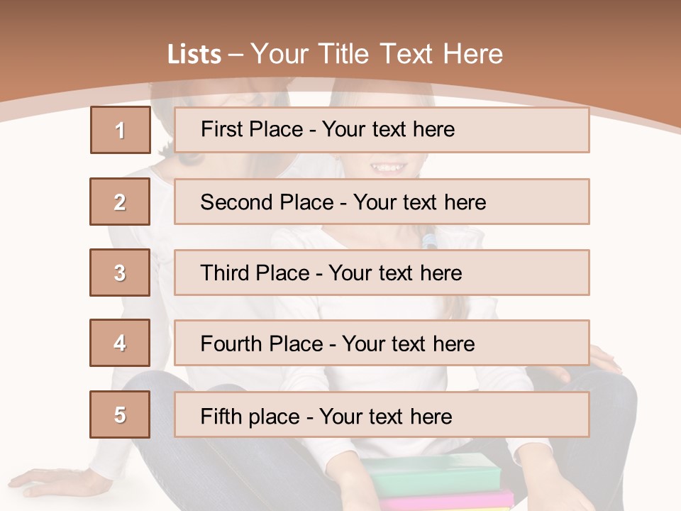 Sportive Head Jeans PowerPoint Template