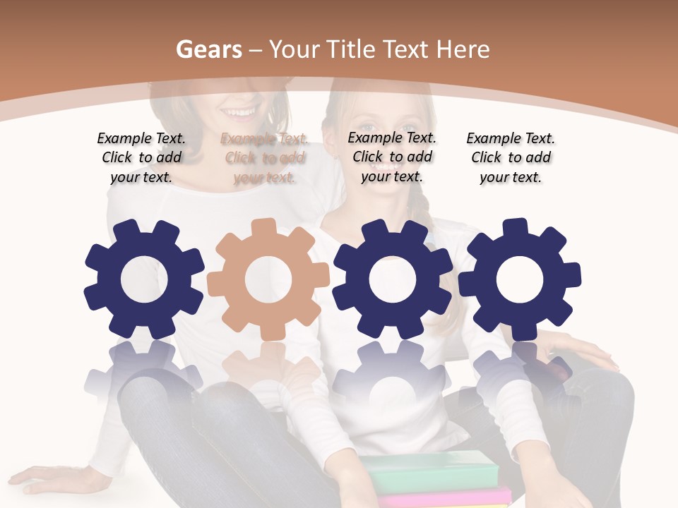 Sportive Head Jeans PowerPoint Template