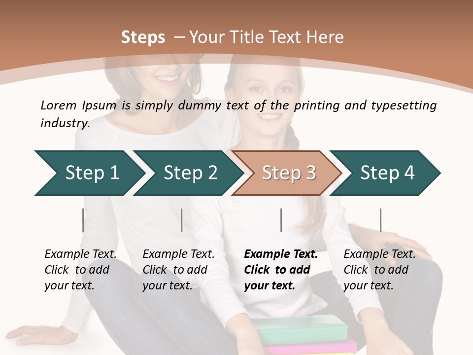 Sportive Head Jeans PowerPoint Template