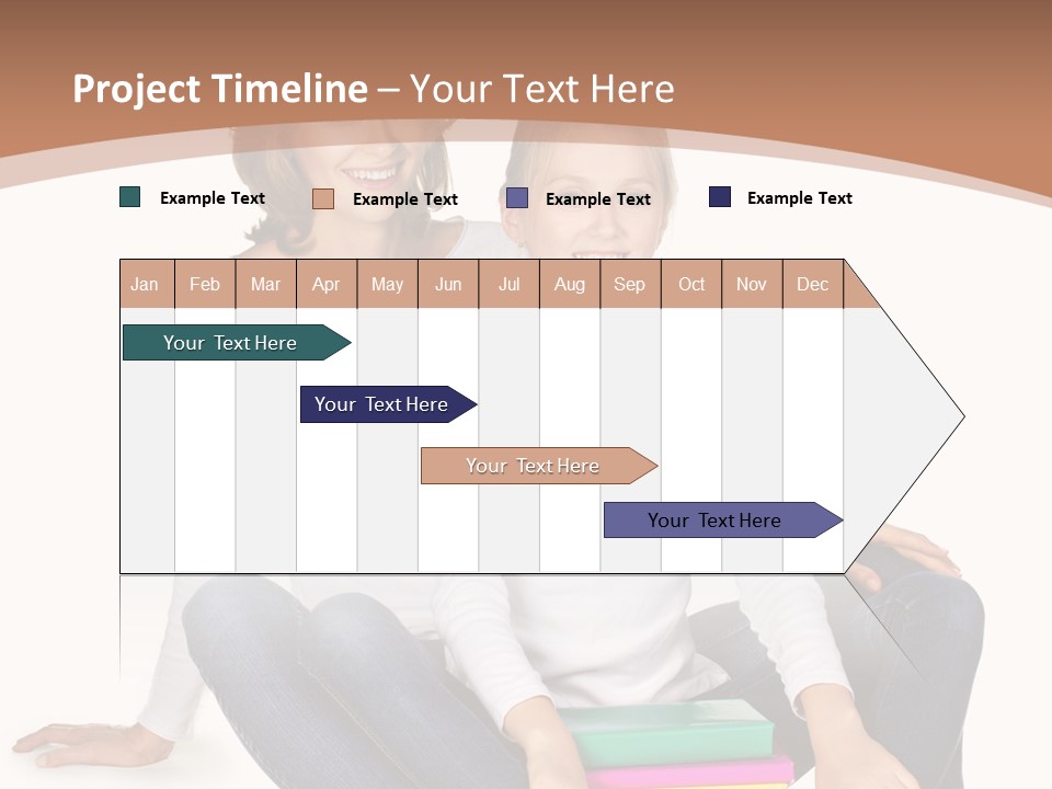 Sportive Head Jeans PowerPoint Template