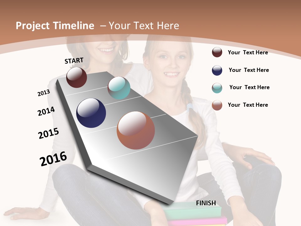 Sportive Head Jeans PowerPoint Template