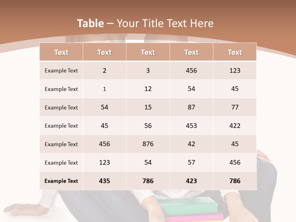 Sportive Head Jeans PowerPoint Template