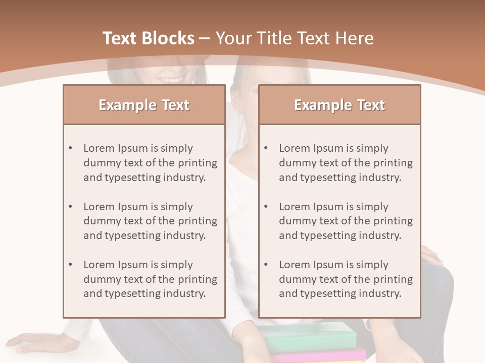 Sportive Head Jeans PowerPoint Template